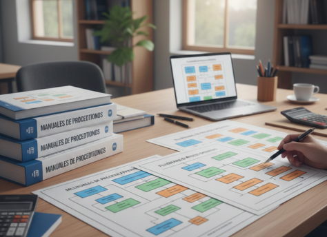 Flujograma y manual en escritorio